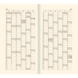 Kalendarz książkowy (terminarz) złoty A6 Lucrum (TR złoty) Lucrum