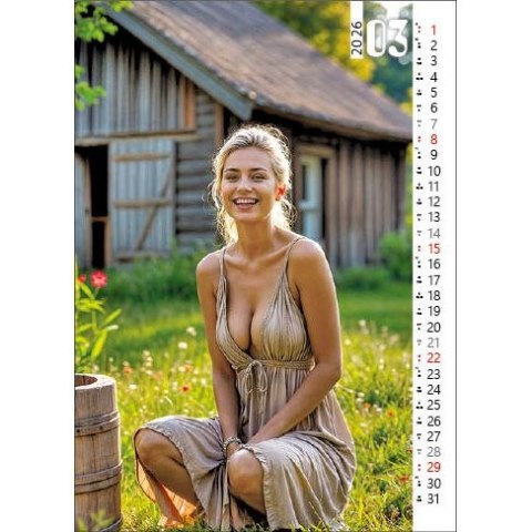 Kalendarz ścienny 4 SEASONS GIRLS 330mm x 500mm Jotan (WP138) Jotan