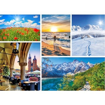 Kalendarz ścienny MAGICZNA POLSKA trójdzielne 320mm x 855mm Jotan (T70) Jotan