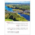 Kalendarz ścienny NAJPIĘKNIEJSZE RZEKI POLSKI 13 planszowe A3 330mm x 500mm Jotan (WP123) Jotan