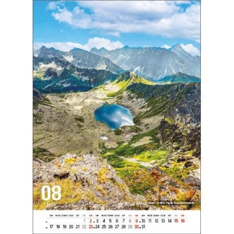 Kalendarz ścienny POLSKIE GÓRY 13-kartkowe- 330mm x 500mm Jotan (W117) Jotan