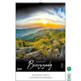 Kalendarz ścienny TAJEMNICZE BIESZCZADY WIELOPLANSZOWY 330mm x 500mm Jotan (WP127) Jotan