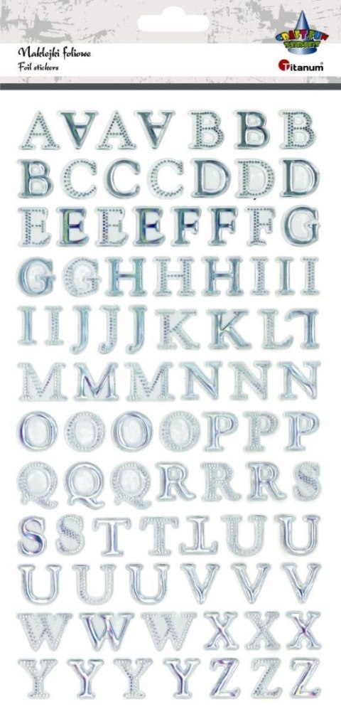 Naklejka (nalepka) Craft-Fun Series Alfabet Titanum (TCC-07) Titanum