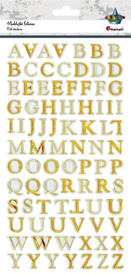 Naklejka (nalepka) Craft-Fun Series Alfabet złoty Titanum (TCC-02) Titanum