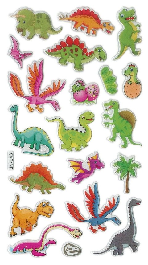 Naklejka (nalepka) Craft-Fun Series Dinozaury wypukłe Titanum (JN-U043) Titanum