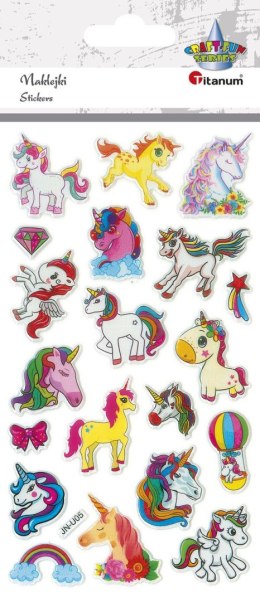 Naklejka (nalepka) Craft-Fun Series Jednorożce wypukłe Titanum (JN-U05) Titanum