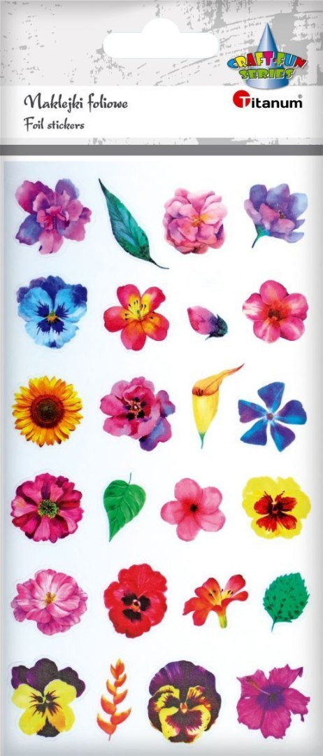 Naklejka (nalepka) Craft-Fun Series Kwiaty Titanum (FZH FLOWERS1) Titanum