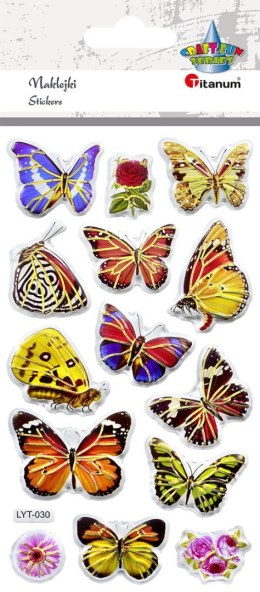 Naklejka (nalepka) Craft-Fun Series Motyle miękkie wypukłe Titanum (LYT-030) Titanum