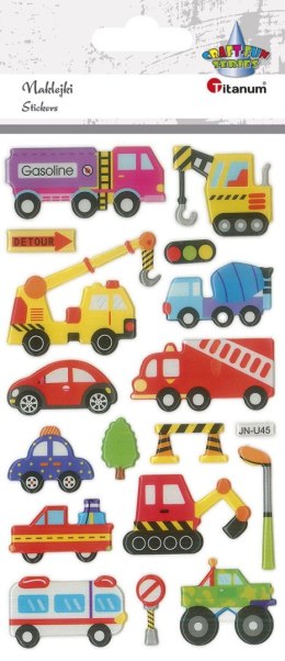 Naklejka (nalepka) Craft-Fun Series Pojazdy użytkowe wypukłe Titanum (JN-U045) Titanum