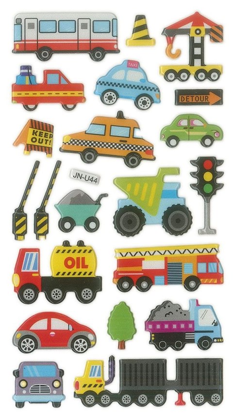 Naklejka (nalepka) Craft-Fun Series Pojazdy wypukłe Titanum (JN-U044) Titanum