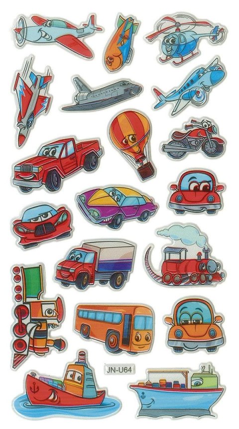 Naklejka (nalepka) Craft-Fun Series Pojazdy wypukłe Titanum (JN-U064) Titanum