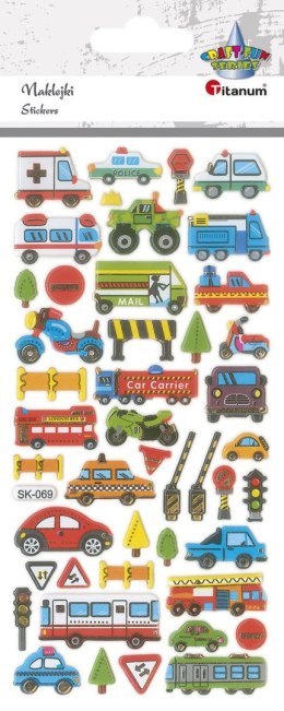 Naklejka (nalepka) Craft-Fun Series Pojazdy wypukłe Titanum (SK-069) Titanum