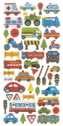 Naklejka (nalepka) Craft-Fun Series Pojazdy wypukłe Titanum (SK-069) Titanum