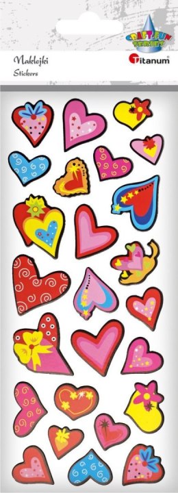 Naklejka (nalepka) Craft-Fun Series Serca Titanum (Aa09) Titanum