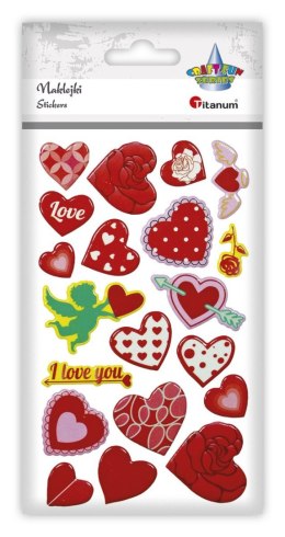 Naklejka (nalepka) Craft-Fun Series Serca Titanum (Lxe-028) Titanum