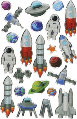 Naklejka (nalepka) Craft-Fun Series kosmos Titanum (HFF-2) Titanum