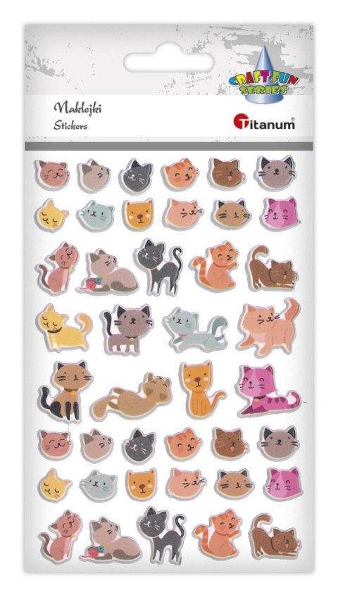Naklejka (nalepka) Craft-Fun Series koty Titanum (HFF-8) Titanum