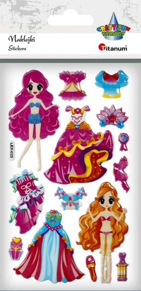 Naklejka (nalepka) Craft-Fun Series lalki i stroje Titanum (LXE-023) Titanum