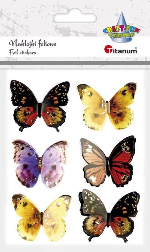 Naklejka (nalepka) Craft-Fun Series motyle 3D Titanum (set1) Titanum