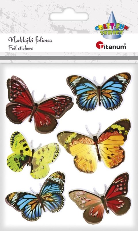 Naklejka (nalepka) Craft-Fun Series motyle 3D Titanum (set2) Titanum