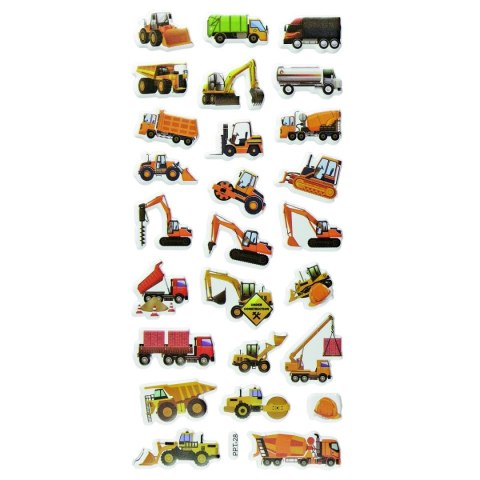 Naklejka (nalepka) Craft-Fun Series pojazdy budowlane Titanum (PPT28) Titanum