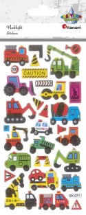 Naklejka (nalepka) Craft-Fun Series pojazdy budowlane, użytkowe wypukłe Titanum (SK-071) Titanum