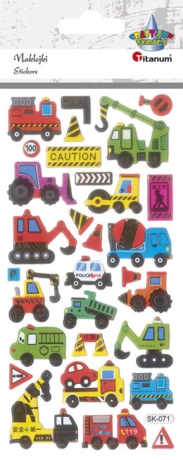 Naklejka (nalepka) Craft-Fun Series pojazdy budowlane, użytkowe wypukłe Titanum (SK-071) Titanum