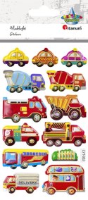 Naklejka (nalepka) Craft-Fun Series pojazdy miejskie wypukłe miękkie Titanum (LYT-053) Titanum