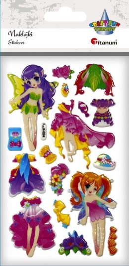 Naklejka (nalepka) Craft-Fun Series wróżki i stroje Titanum (LXE-024) Titanum