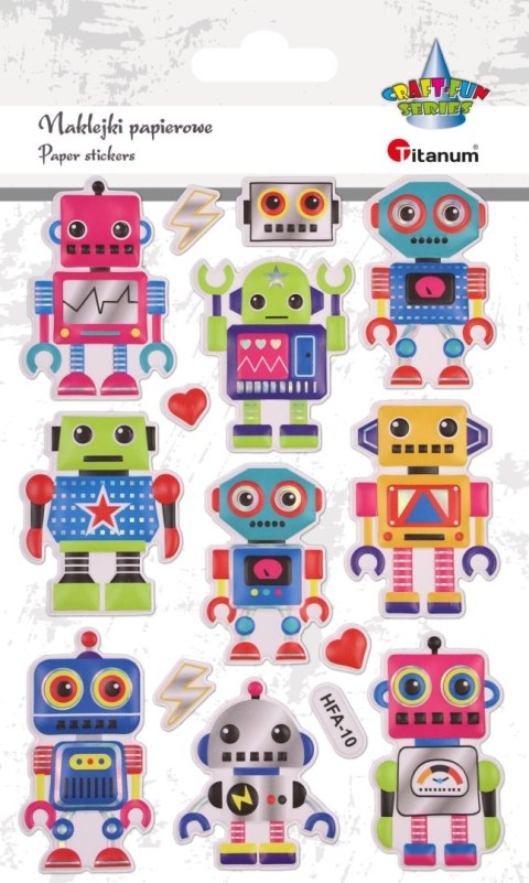 Naklejka (nalepka) Craft-Fun Series wypukła Roboty Titanum (HFA-010) Titanum