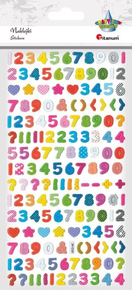 Naklejka (nalepka) Craft-Fun Series wypukła cyfry, znaki Titanum (JN-D20) Titanum