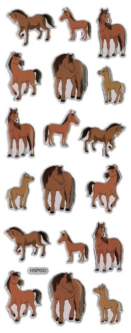 Naklejka (nalepka) Craft-Fun Series wypukła miękka konie kreskówkowe Titanum (HSP02) Titanum