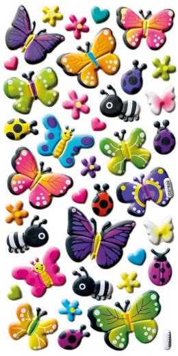 Naklejka (nalepka) Craft-Fun Series wypukłe motyle, biedronki, pszczółki Titanum (PPA008) Titanum