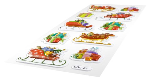 Naklejki świąteczne Craft-Fun Series Boże Narodzenie Sanie i prezenty Titanum (EGC-05) Titanum