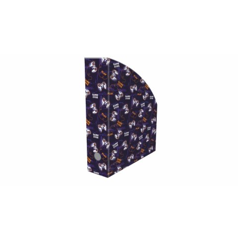 Pojemnik na dokumenty pionowy GAMEPAD A4 mix nadruk karton pokryty folią Biurfol (NSE-01-33) Biurfol