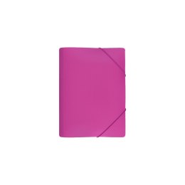 Teczka plastikowa na gumkę RÓŻOWA A4 mix Biurfol (TGS-01-10) Biurfol