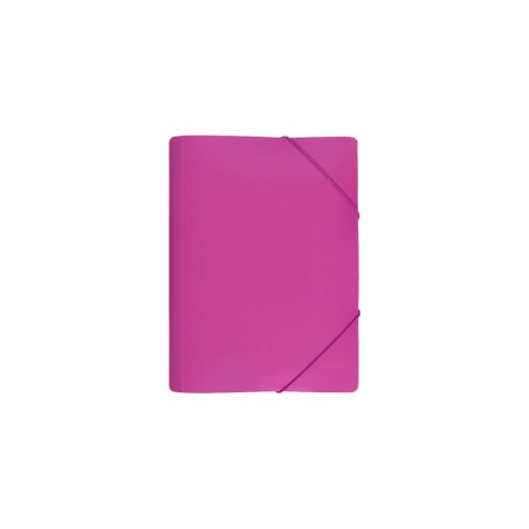 Teczka plastikowa na gumkę RÓŻOWA A4 mix Biurfol (TGS-01-10) Biurfol