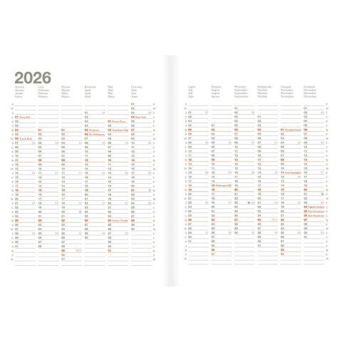 Kalendarz książkowy (terminarz) MAGIC 150mm x 210mm Oxford (400204136) Oxford