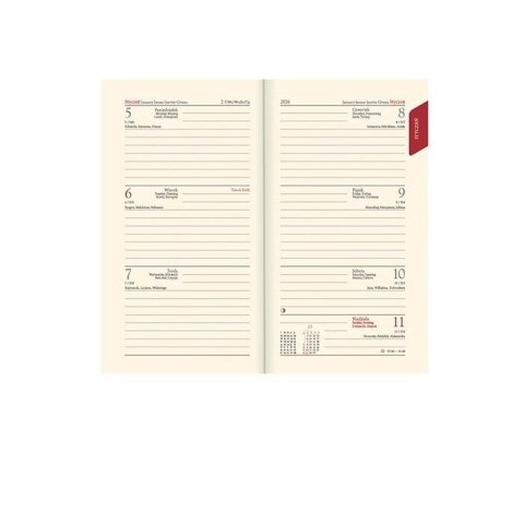 Kalendarz książkowy (terminarz) złoty A6 Lucrum (TR złoty) Lucrum