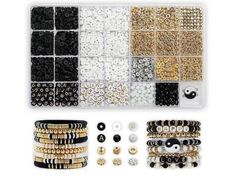 Koraliki dla dziewczynki zestaw do robienia bransoletek Adar (625655) Adar