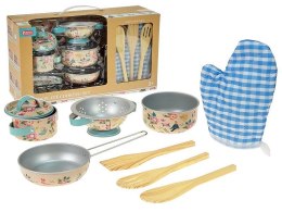 Naczynia zestaw metalowych garnków, z akcesoriami Adar (623675) Adar