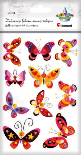 Naklejka (nalepka) Craft-Fun Series foliowe 3D motyle Titanum (MXM-005) Titanum