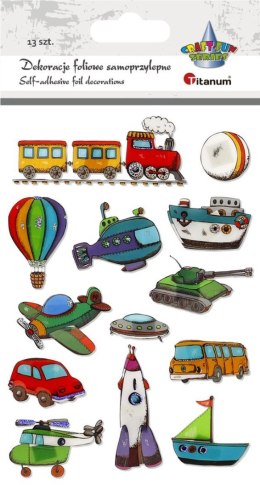 Naklejka (nalepka) Craft-Fun Series foliowe 3D pojazdy Titanum (MXM-009) Titanum