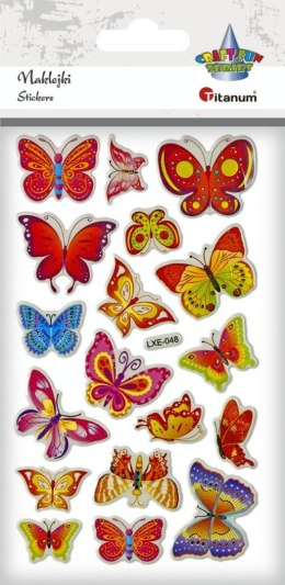 Naklejka (nalepka) Craft-Fun Series motylki Titanum (LXE-048) Titanum