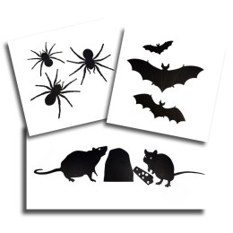 Naklejka ścienna Straszydła ścienne - dekoracja samoprzylepna Arpex (HA4527) Arpex