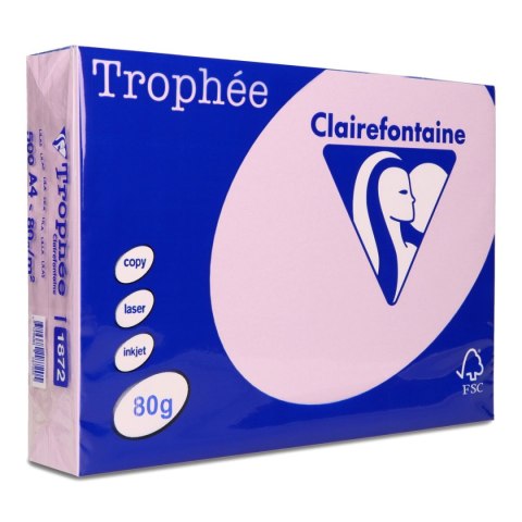 Papier kolorowy A4 liliowy 500k. 80g Trophee (xca41872) Trophee