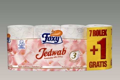 Papier toaletowy Jedwab kolor: mix 8 szt Foxy Foxy