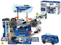 Parking samochodowy baza policyjna, metalowe pojazdy, 46 części Adar (625808) Adar