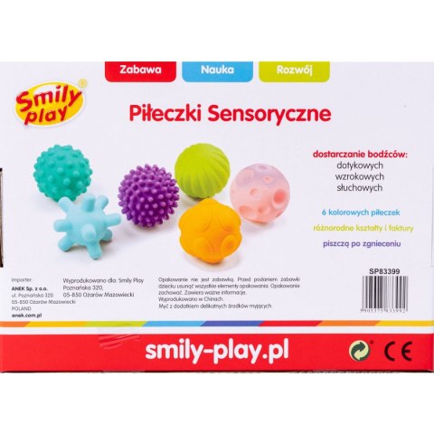 Piłeczka sensoryczna 6 6szt. Anek (SP83399) Anek