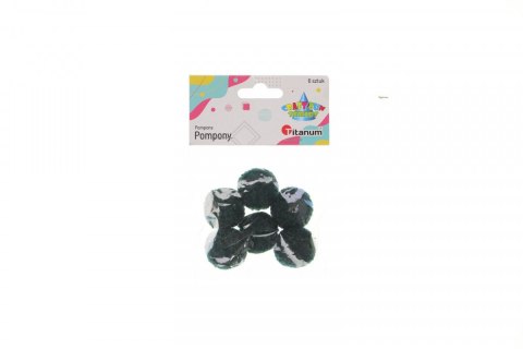 Pompony Craft-Fun Series Ciemna butelkowa zieleń zielone 6 szt Titanum (DIY19308) Titanum